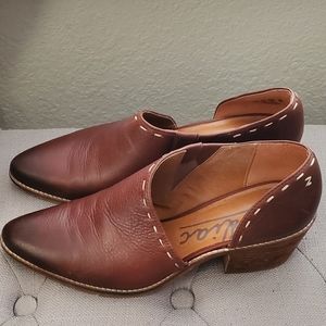 Womens open sided shoe booties